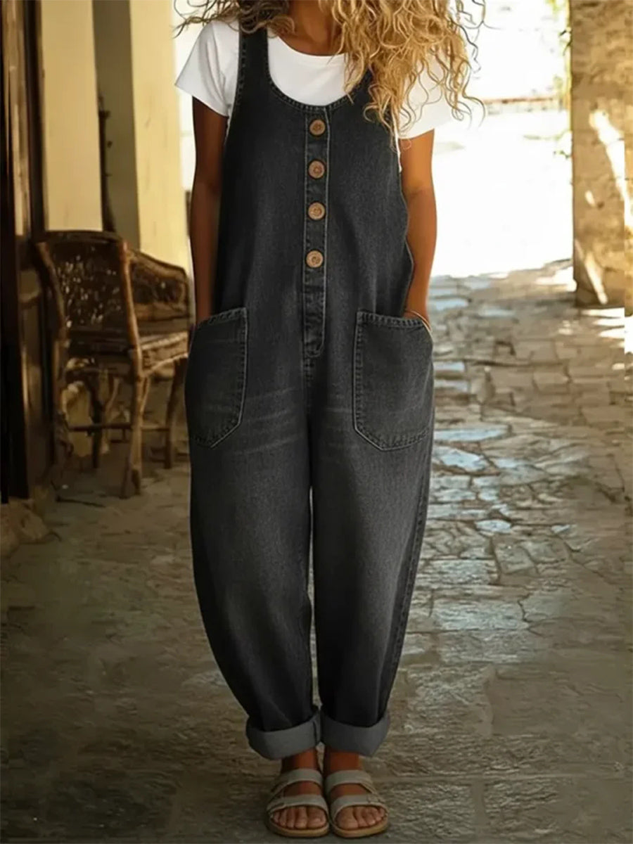 📦📦LAST DAY SAVE 49% ⏰Women's Casual Cotton Vest and Denim Jumpsuit